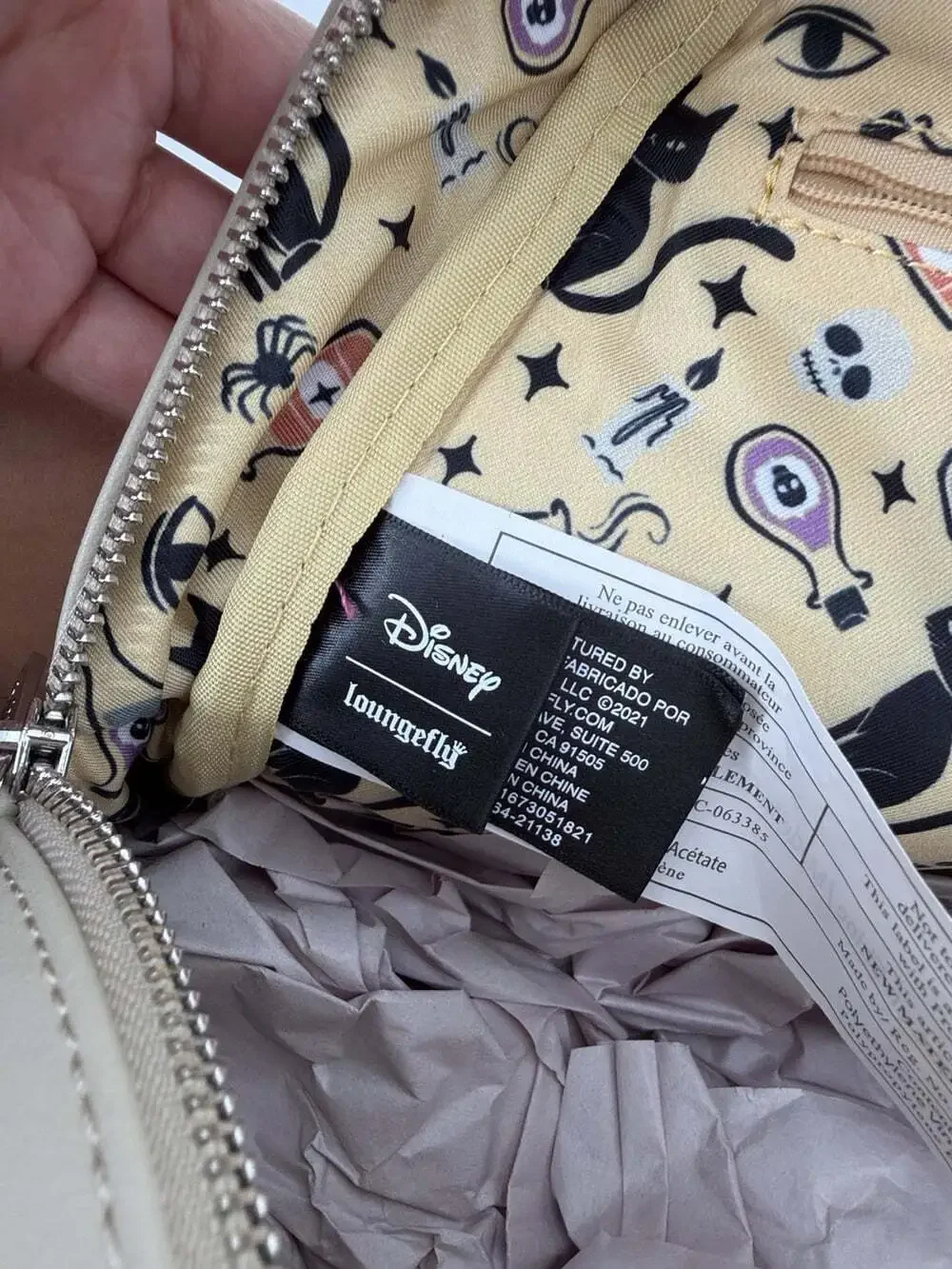 Loungefly Backpack, Disney Hocus Pocus Beige NEW